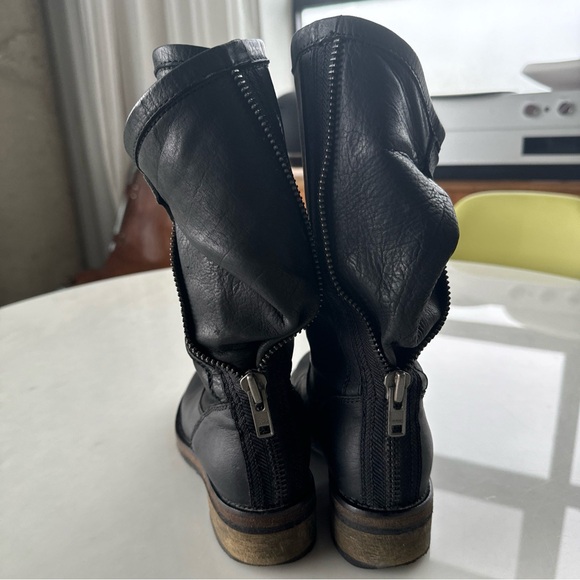 HAIDER ACKERMANN Fall/Winter 2010 Dark Grey Anthracite Leather Boots IT 36.5 - Picture 7 of 16